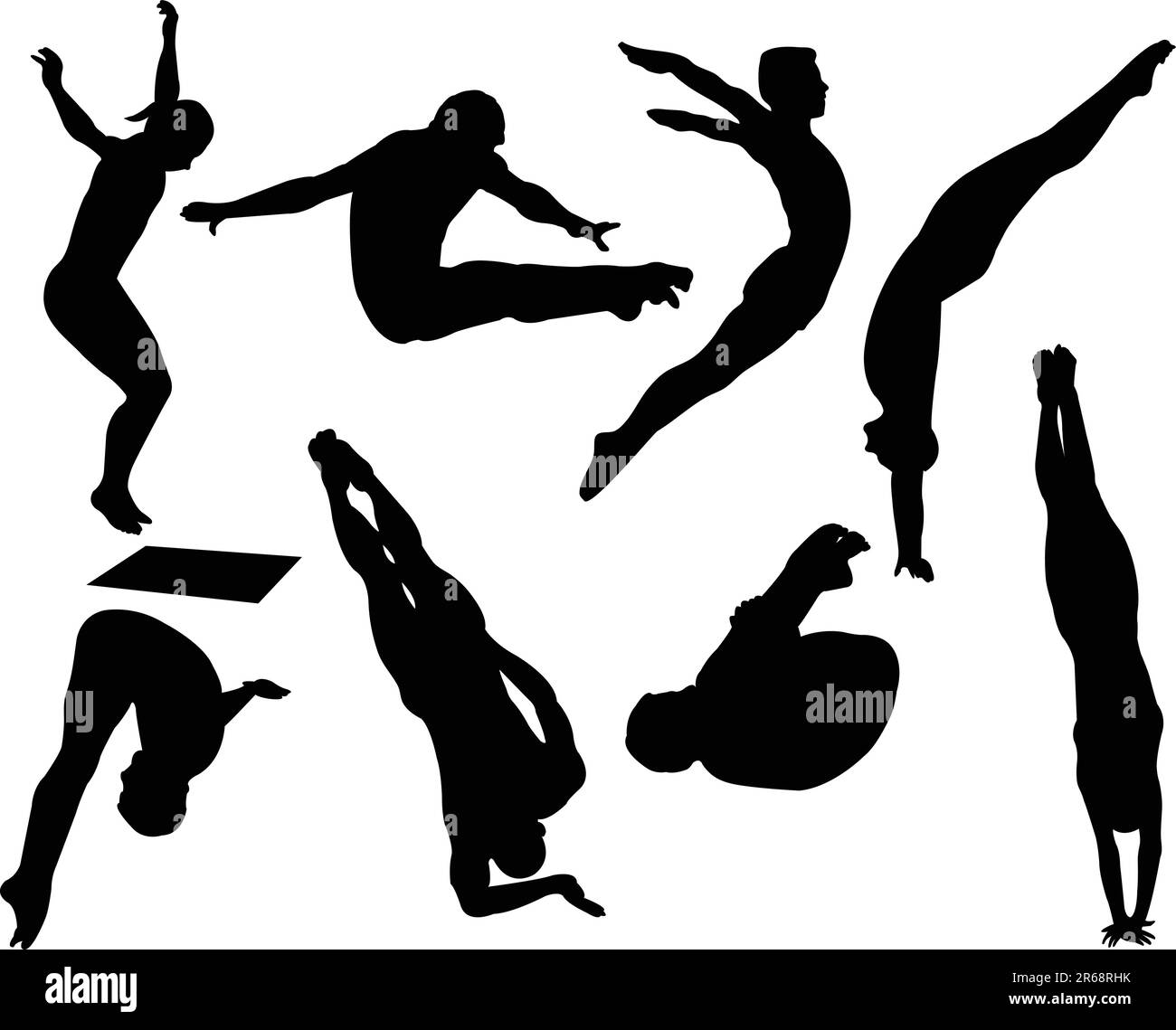 Free dive girl Stock Vector Images - Alamy