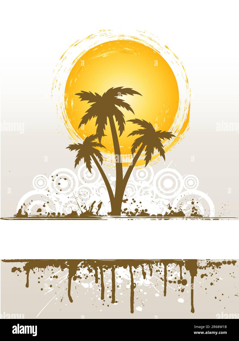 Grunge style palm trees background Stock Vector Image & Art Alamy