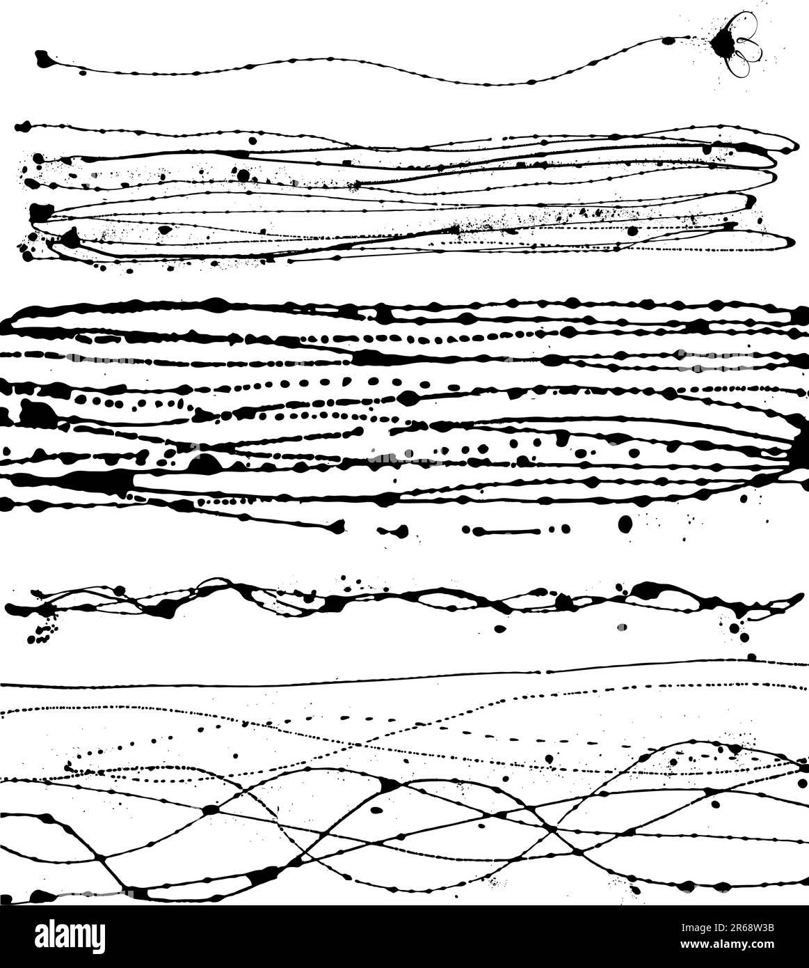 Vector Set Of Different Black and white Ink Strokes Stock Vector Image vector-set-of-different-black-and-white-ink-strokes-stock-vector-image