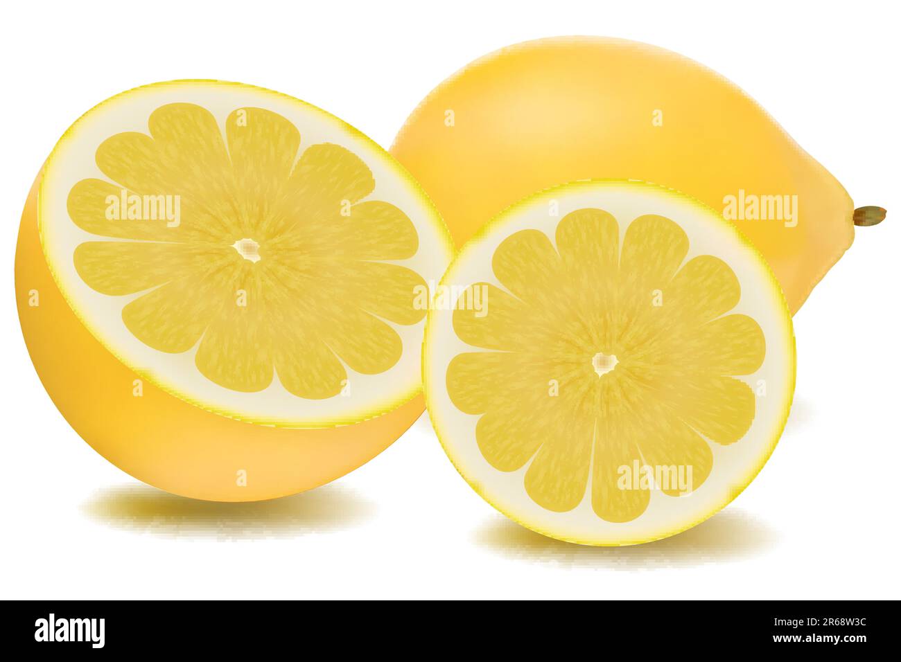 illustration of orange slice on white background Stock Vector Image ...