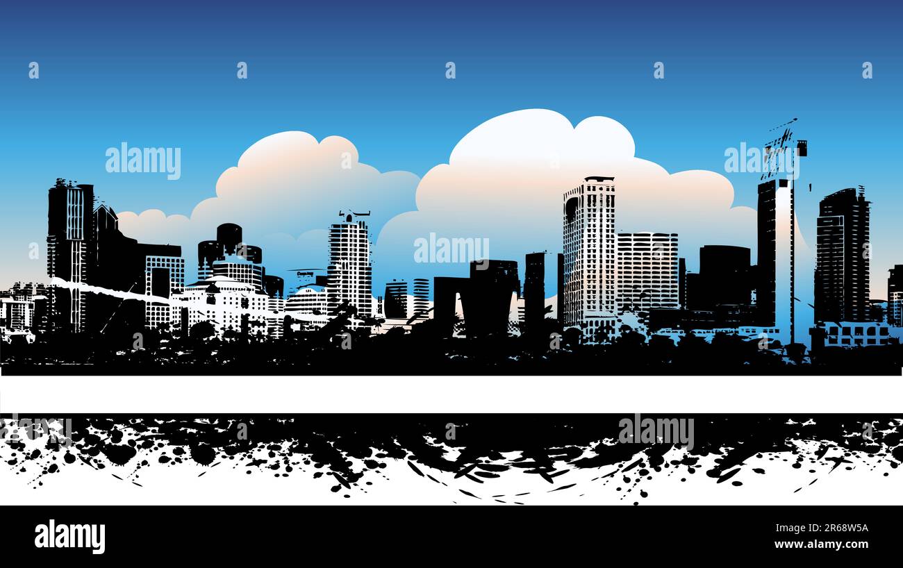 View of Cityscape background, urban art Stock Vector Image & Art - Alamy