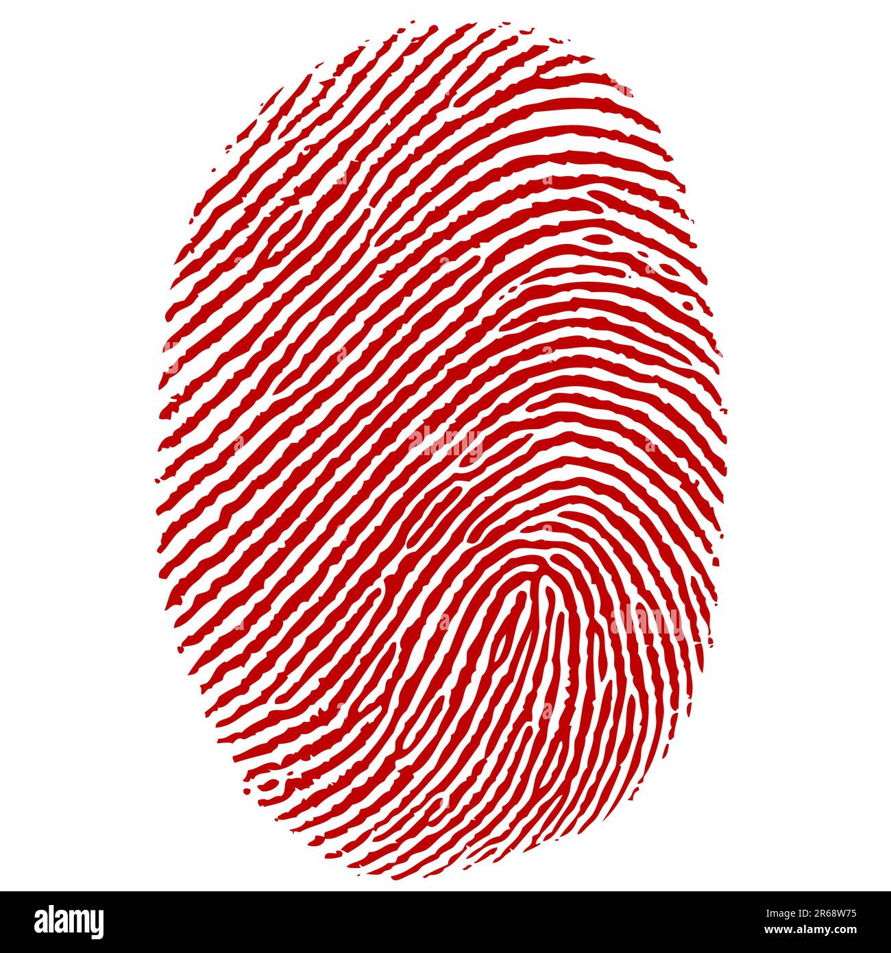 illustration of thumb impression on white background Stock Vector Image