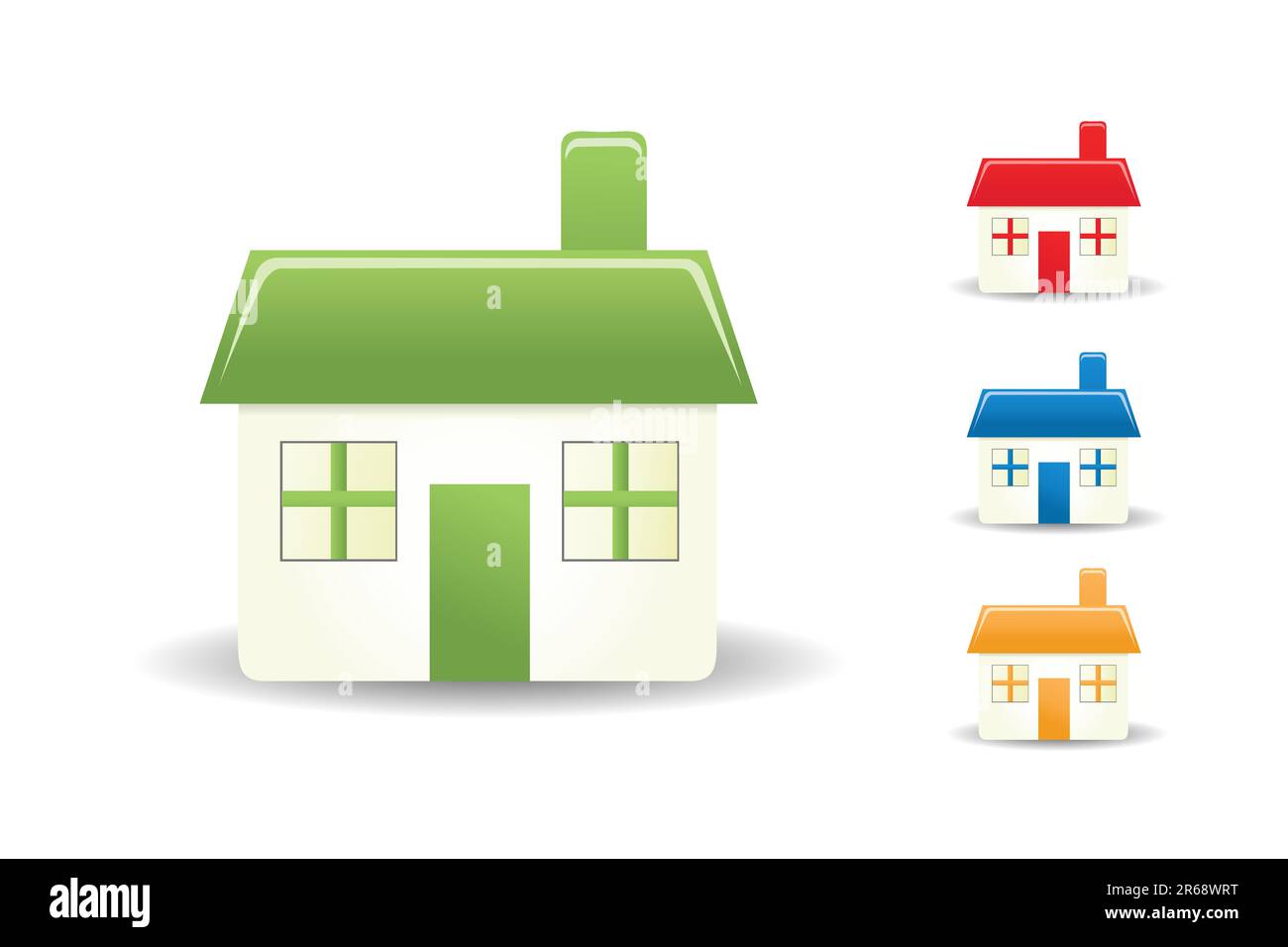 illustration of home icons on white background Stock Vector Image & Art ...