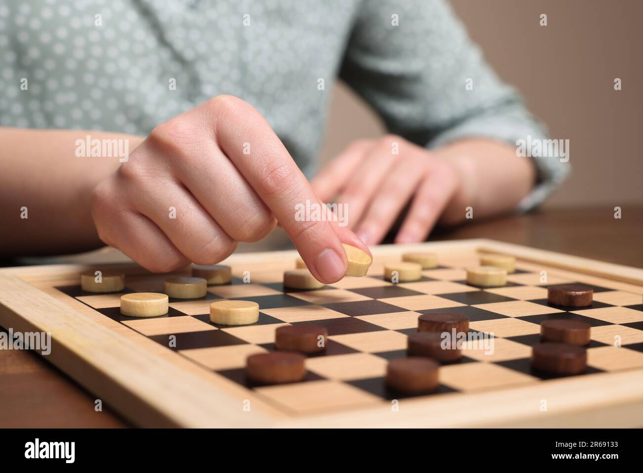 Senior man thinking about his next move in a game of chess Stock Photo by  dmytros9