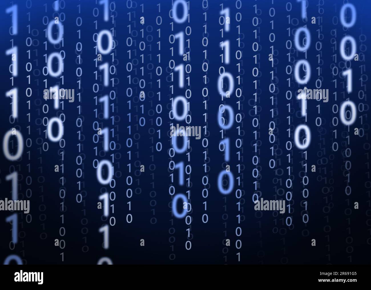 Digital binary code on dark blue background Stock Photo - Alamy