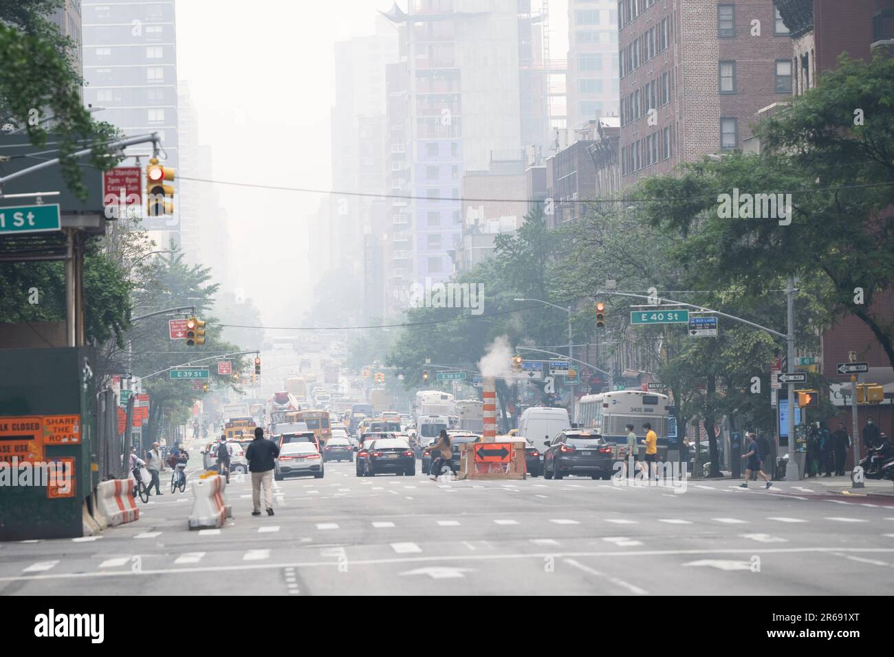 New York, New York, USA. 7th June, 2023. Midtown Manhattan amid the