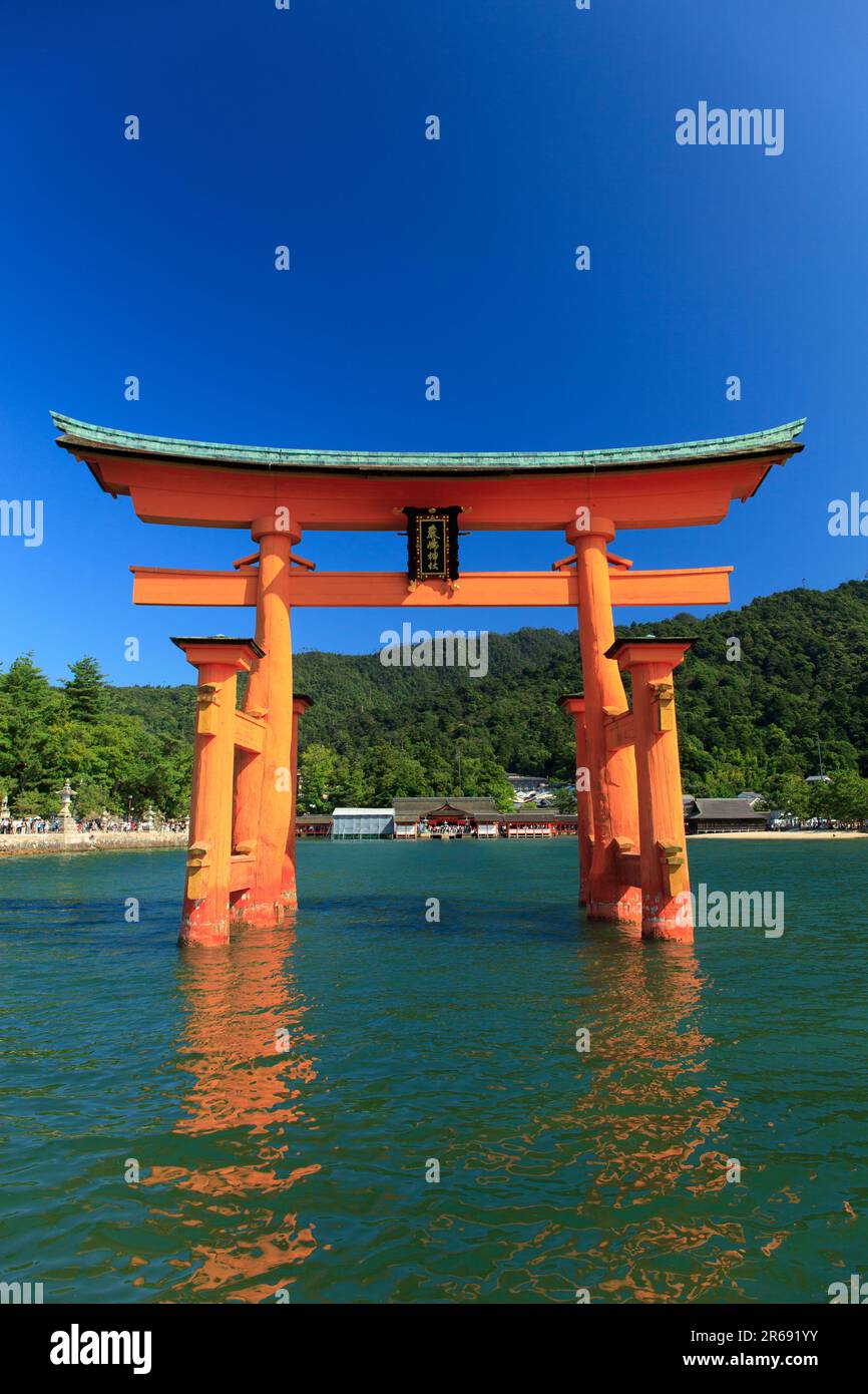 Itsukushima Shrine and Otorii gate Stock Photo - Alamy