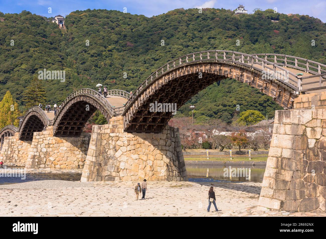 Kintai Bridge in Iwakuni Stock Photo