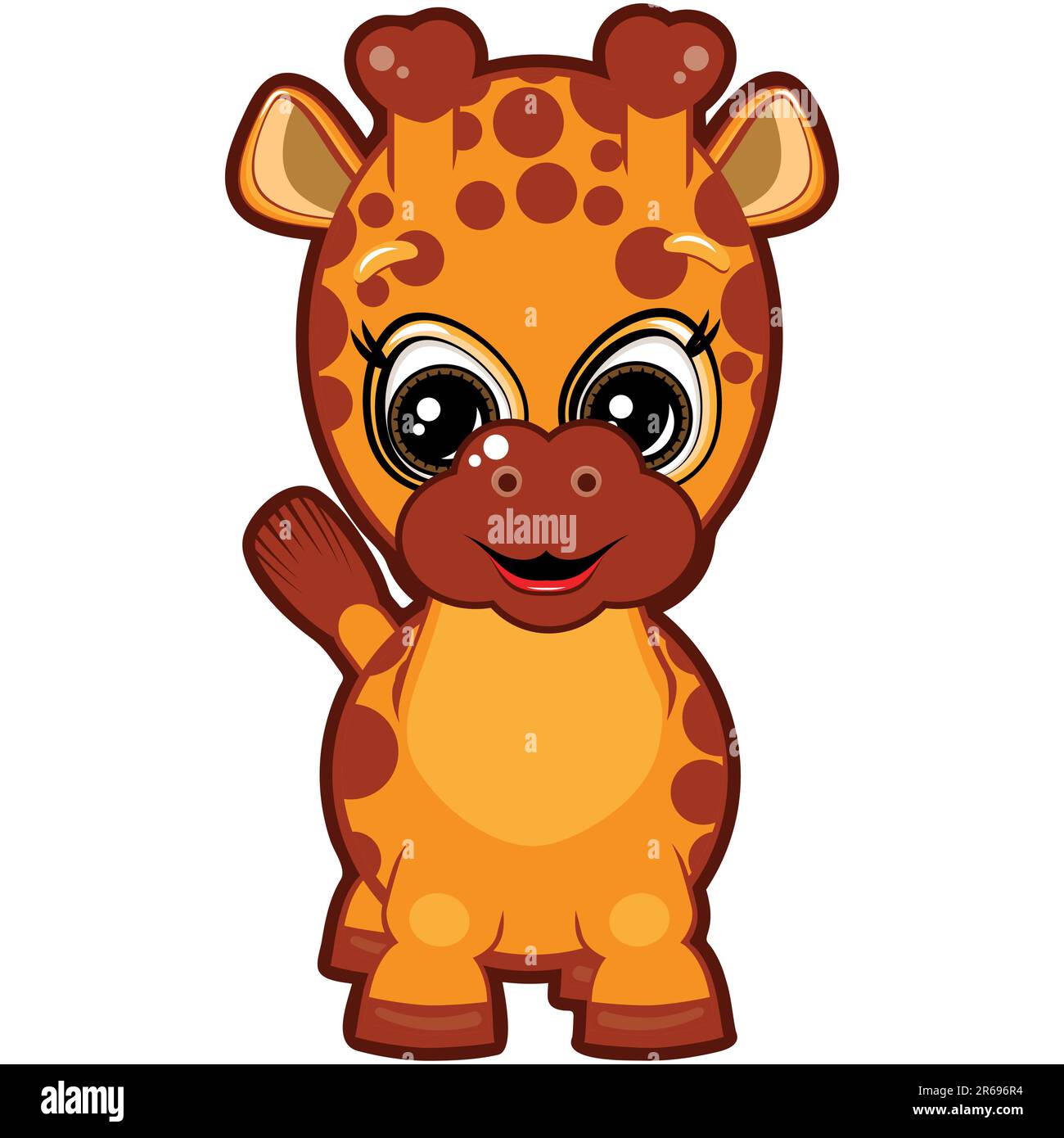 Cartoon smile giraffe hi-res stock photography and images - Alamy