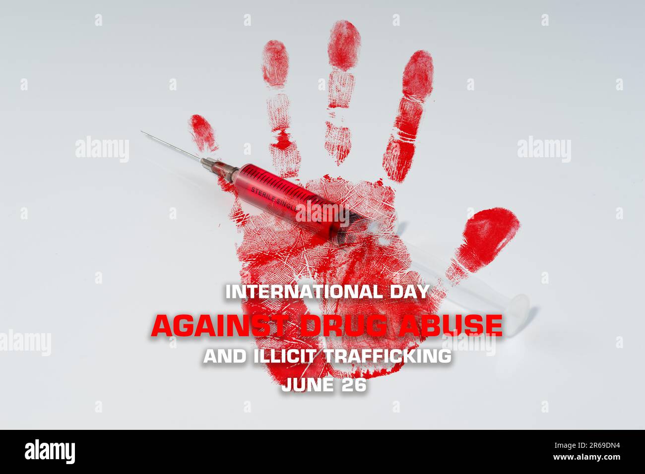 International day against drug abuse and illicit trafficing,Legal concept Stock Photo