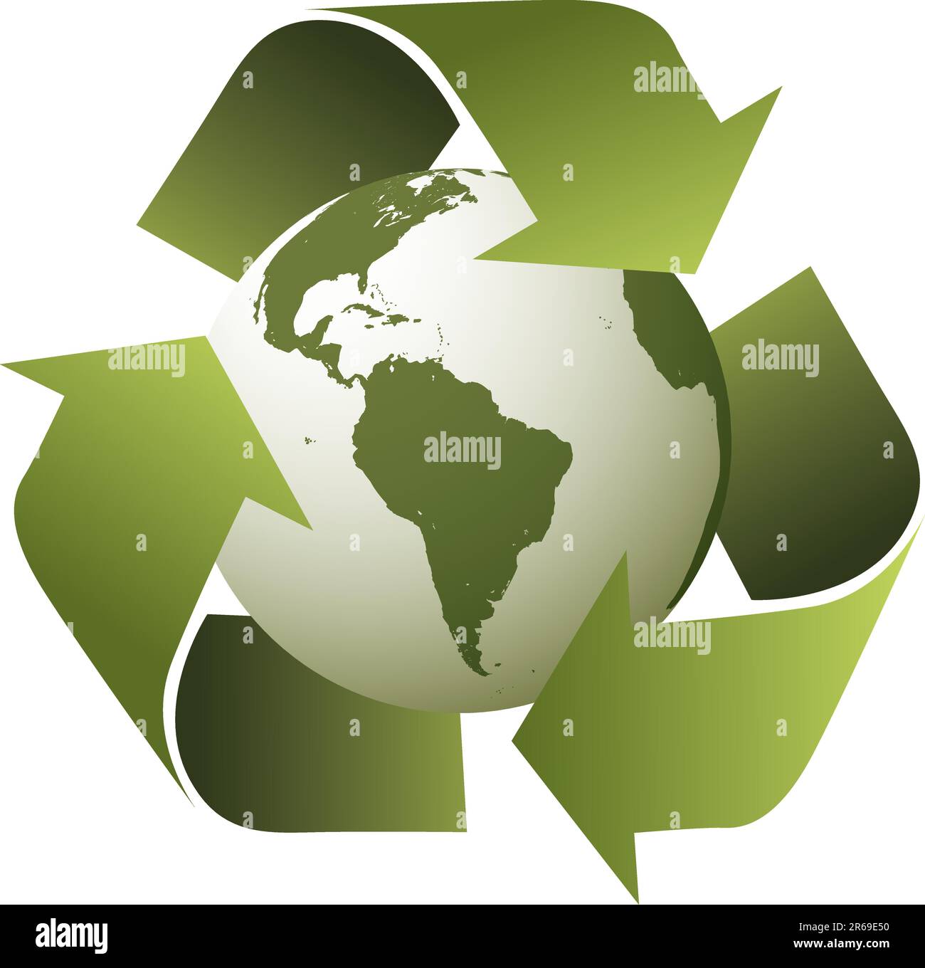 A conceptual representation of the Earth being recycled. Editable ...