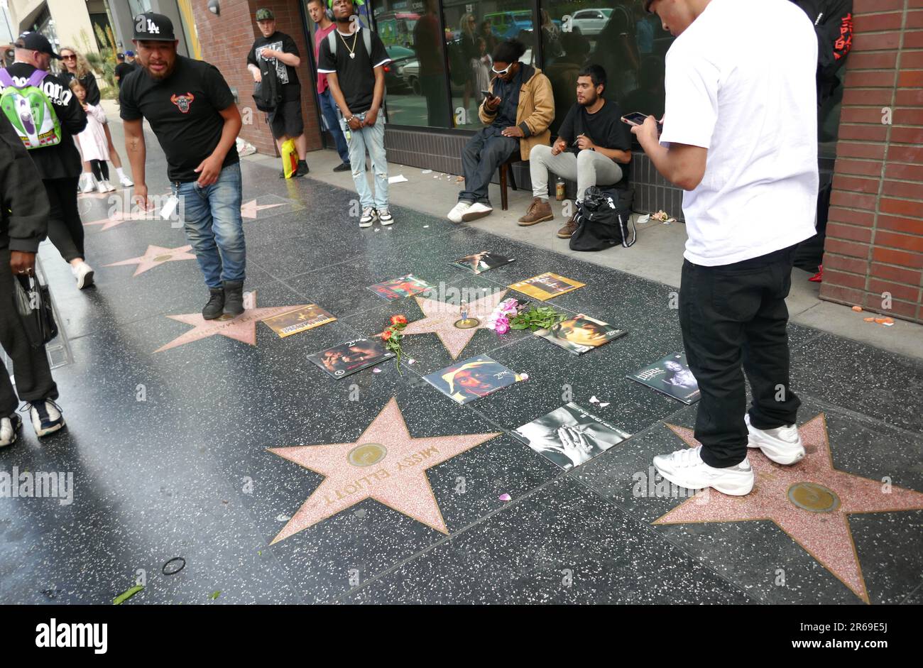 Los Angeles, California, USA 7th June 2023 Rapper Tupac Shakur Hollywood Walk of Fame Star