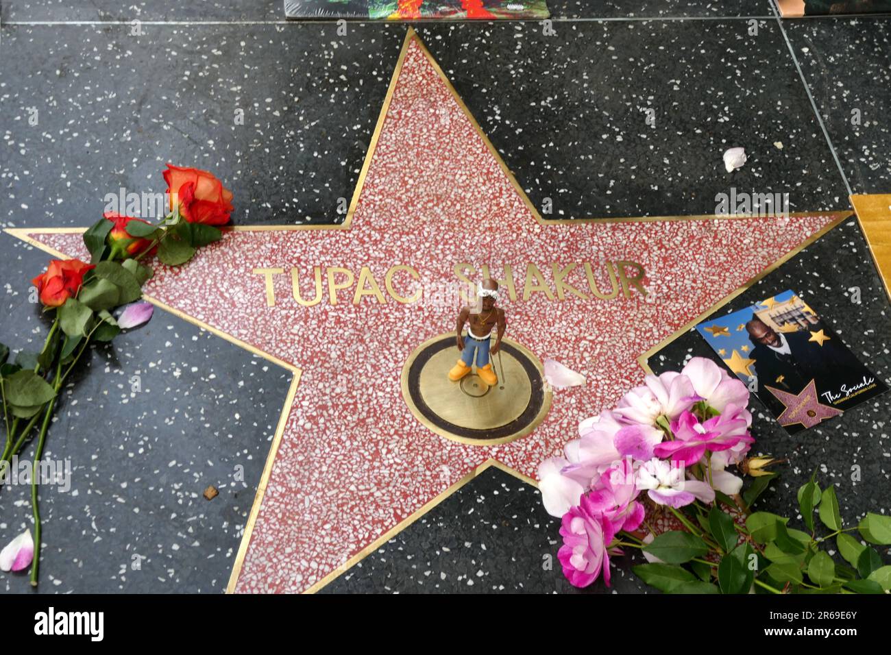 Los Angeles, California, USA 7th June 2023 Rapper Tupac Shakur Hollywood Walk of Fame Star
