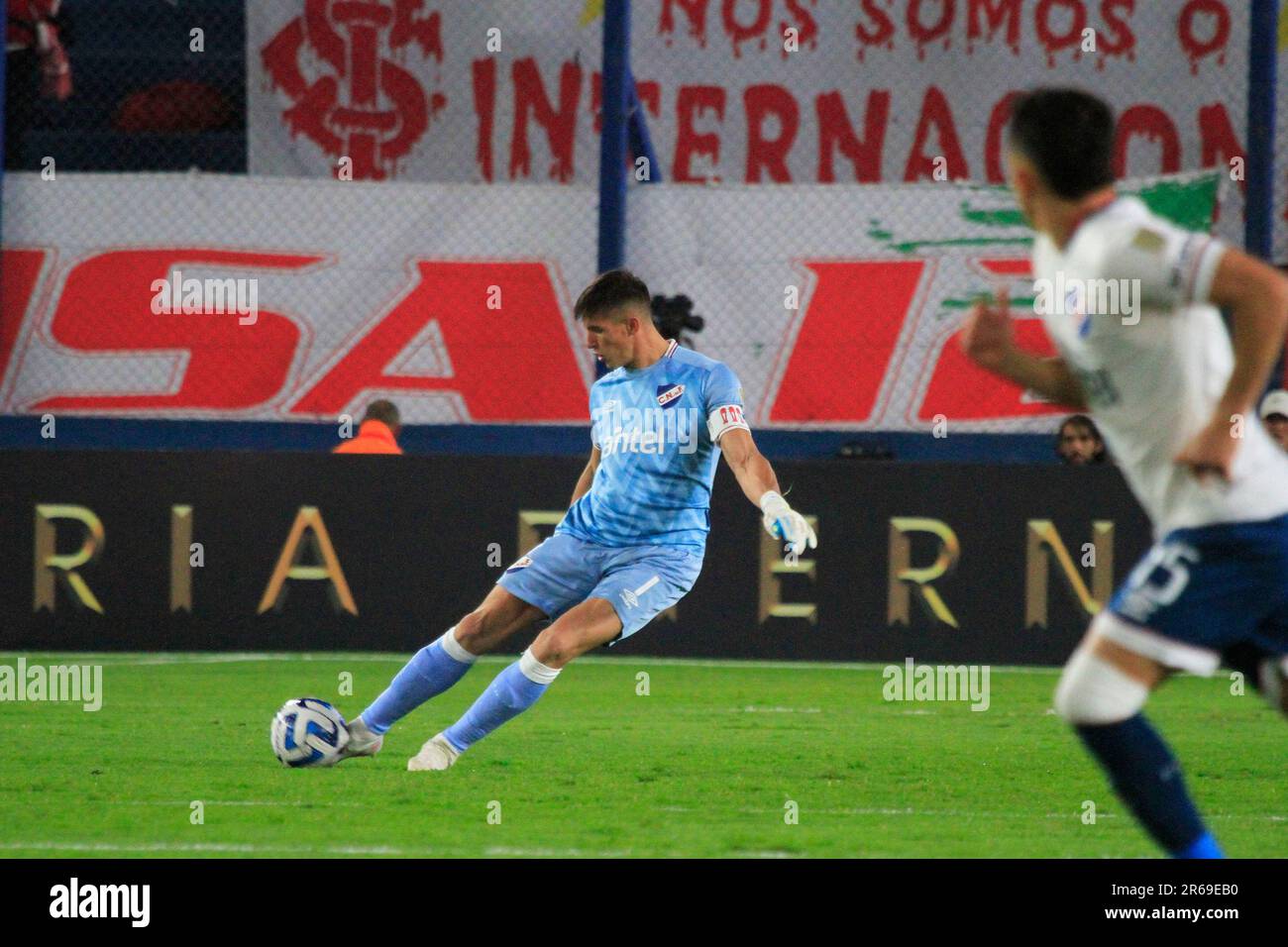 Montevideo, Uruguay. 07th June, 2023. Sergio Rochet of Nacional, during the match between Nacional and Internacional for the 5st round of Group B of Copa Conmebol Libertadores 2023, at Gran Park Central Stadium, in Montevideo, Uruguay on June 07. Photo: Pool Pelaez Burga/DiaEsportivo/DiaEsportivo/Alamy Live News Credit: DiaEsportivo/Alamy Live News Stock Photo