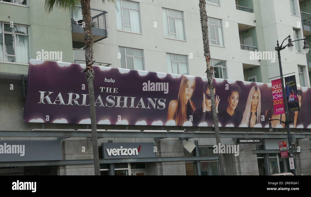 Los Angeles, California, USA 7th June 2023 The Kardashians Billboard on