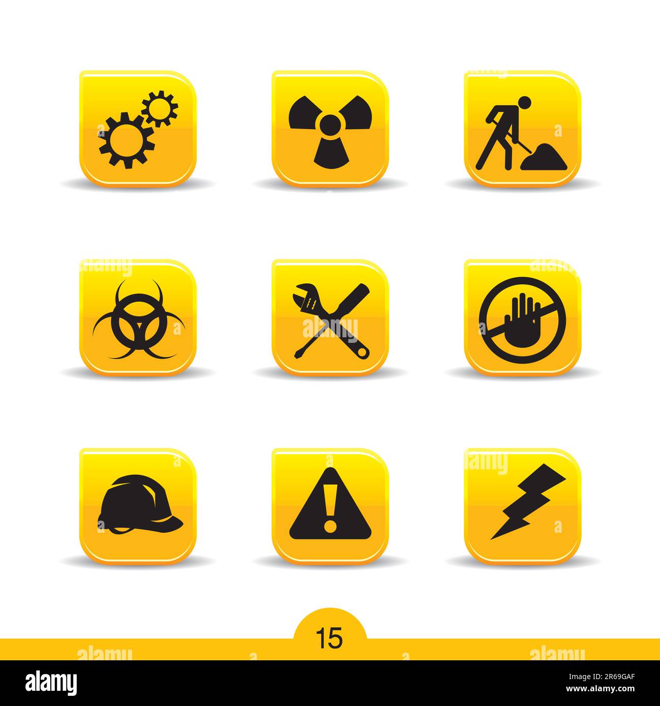 Set of nine construction web icons from series Stock Vector Image & Art ...