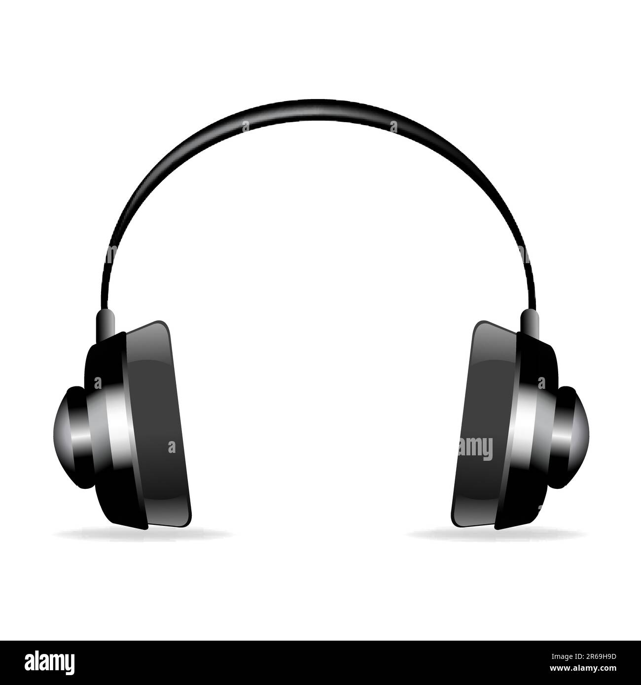 illustration on headphone on isolated white background Stock Vector ...