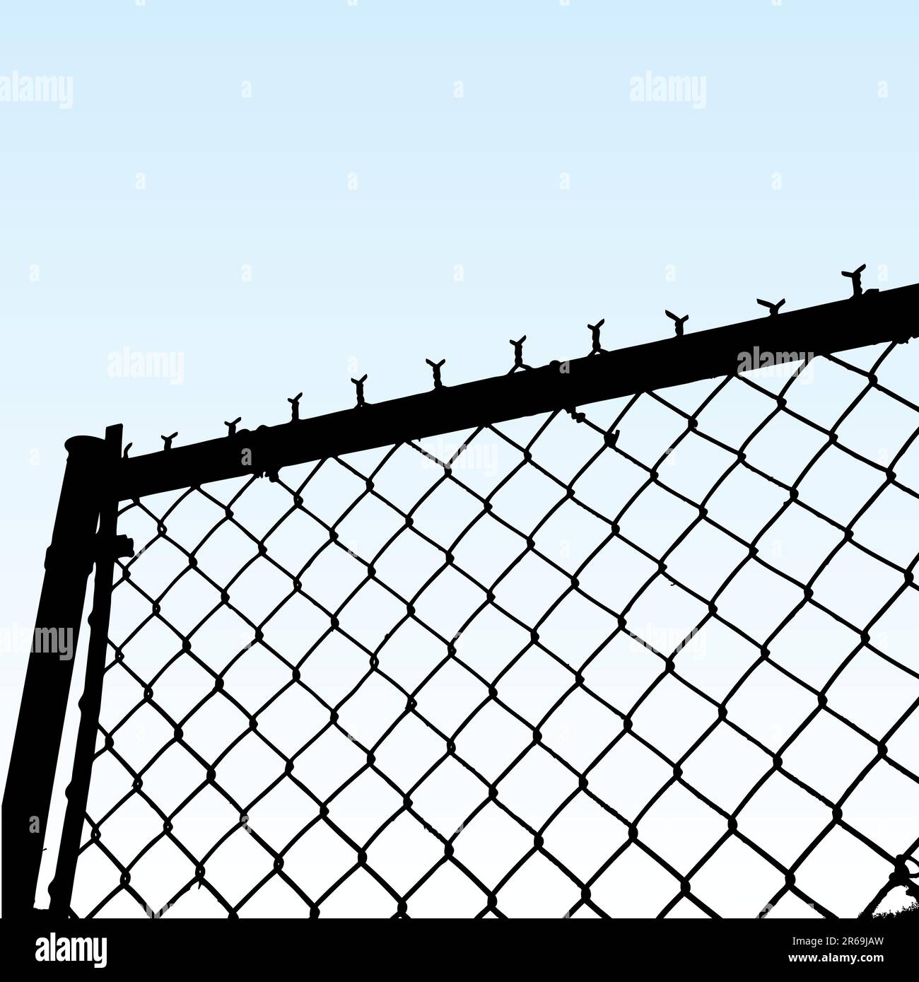 vector illustration of a fence Stock Vector Image & Art - Alamy