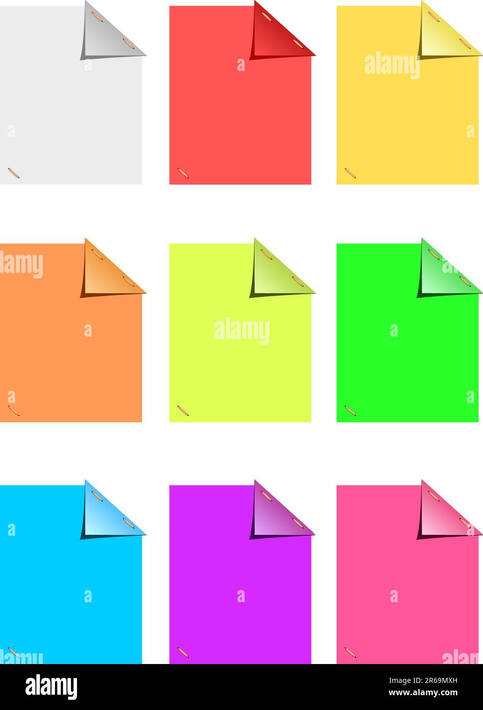 Color sticky notes Stock Vector Image & Art Alamy