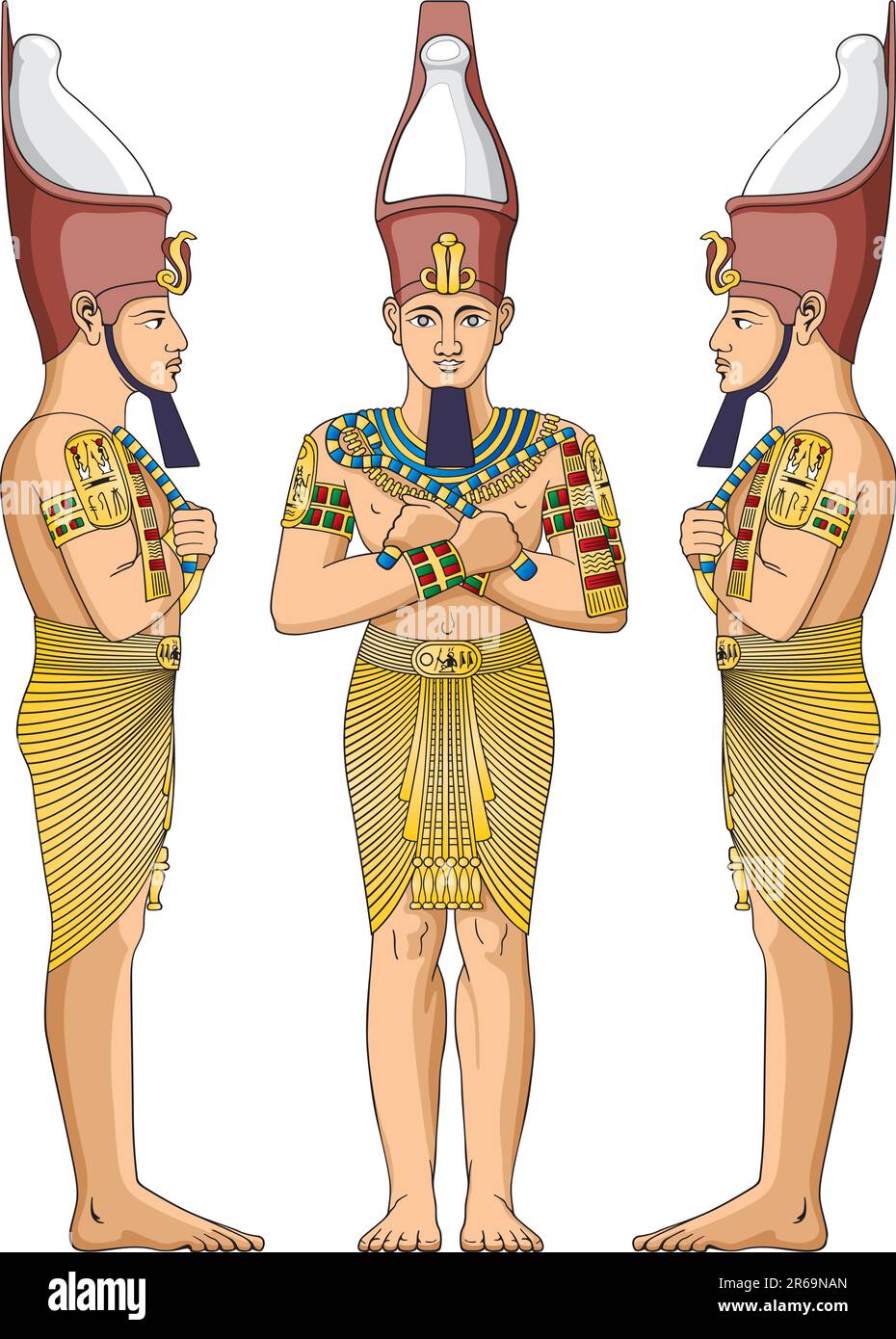 Ancient Egyptian nobility vector Stock Vector