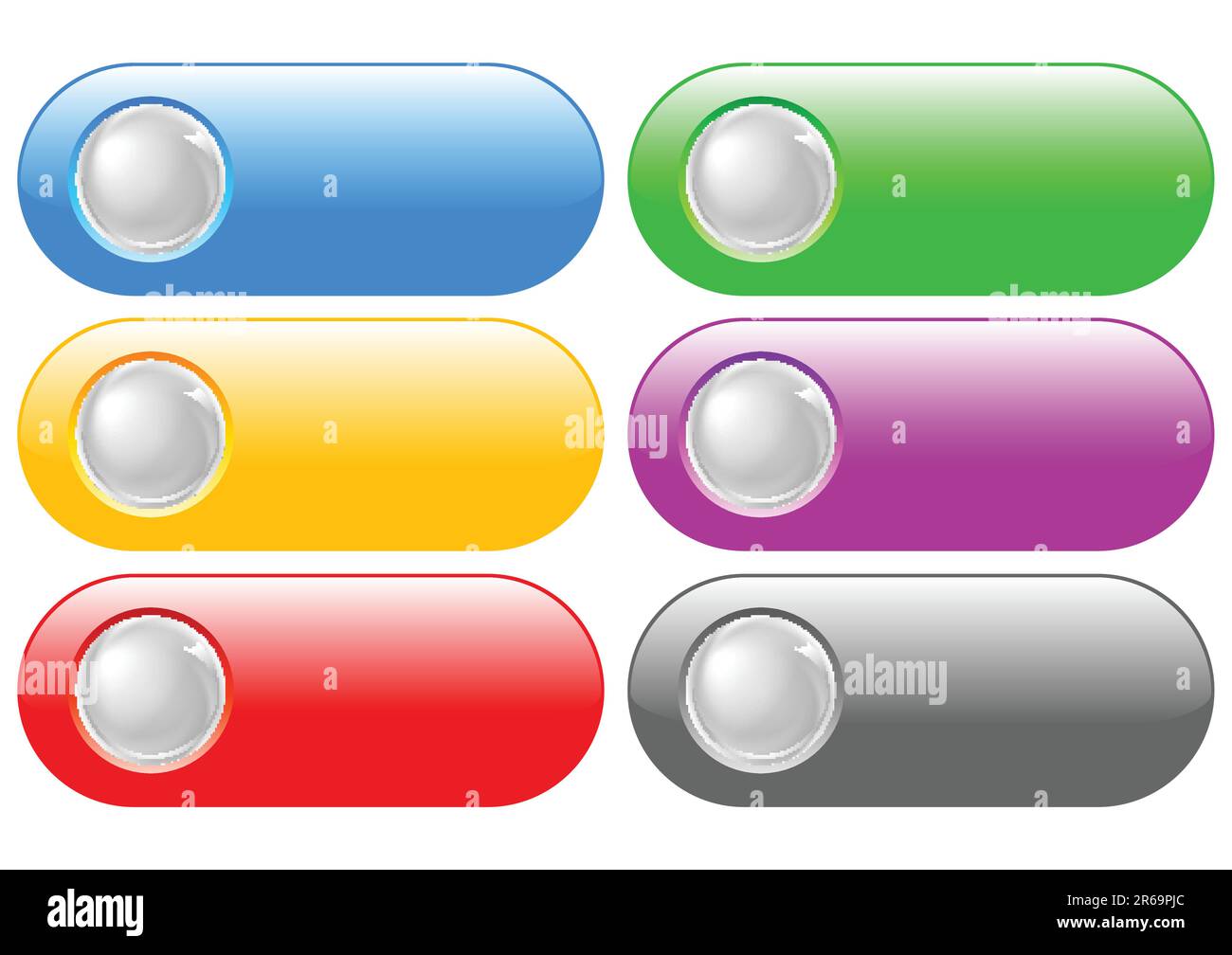 Vibrant buttons Stock Vector Images - Alamy