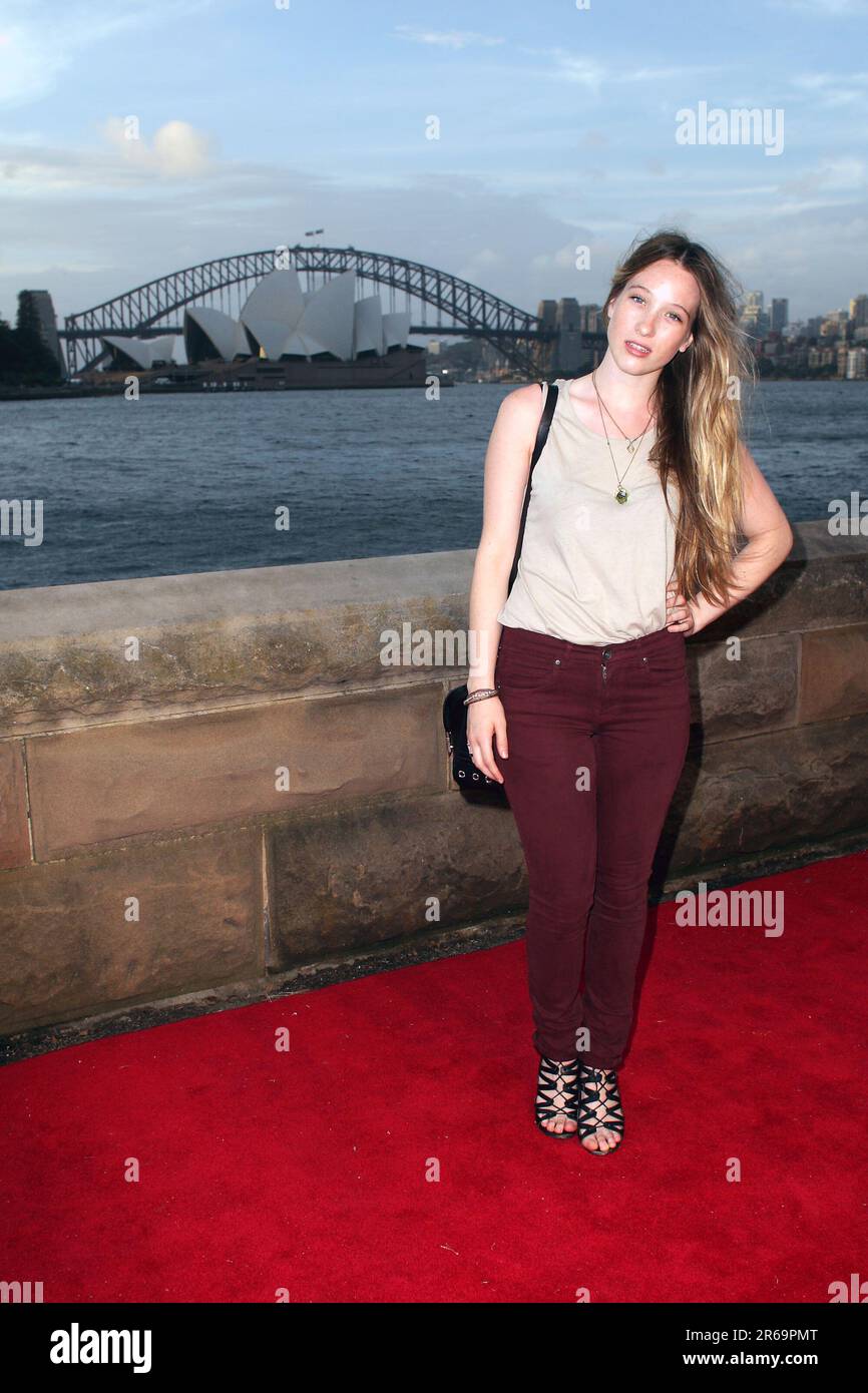 Sophie Lowe Sydney's annual Open-Air Cinema, beautifully situated on the shores of Sydney Harbour, kicks off its 2011 season with  the Sydney premiere of 'Burlesque' starring Cher and Christina Aguilera Sydney, Australia - 12.01.11 Stock Photo