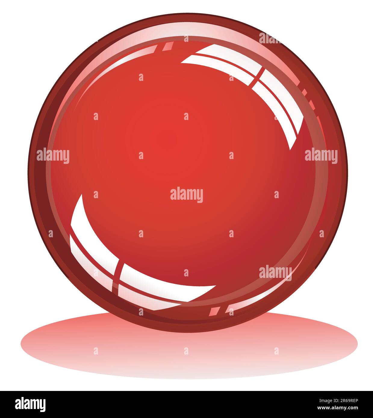 High detailes reflective glossy sphere Stock Vector