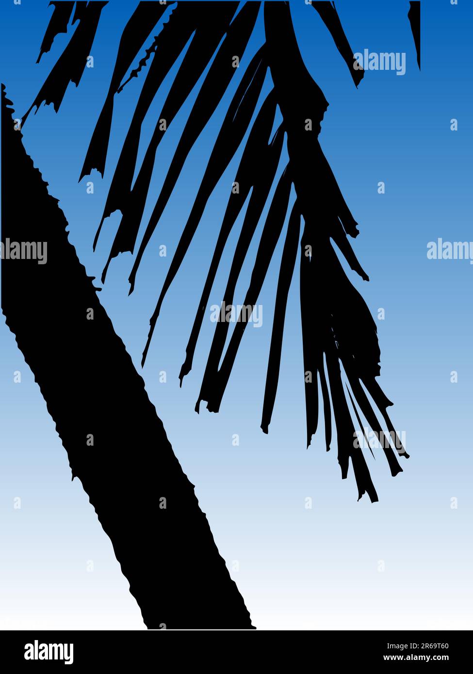 Vector silhouette of a palm tree Stock Vector Image & Art - Alamy