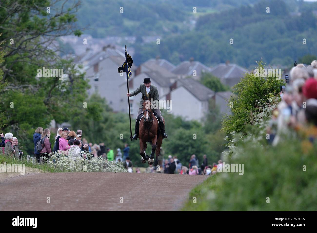 Hawick, UK. 08th June, 2023. Thursday 08 June 2023. Hawick Common