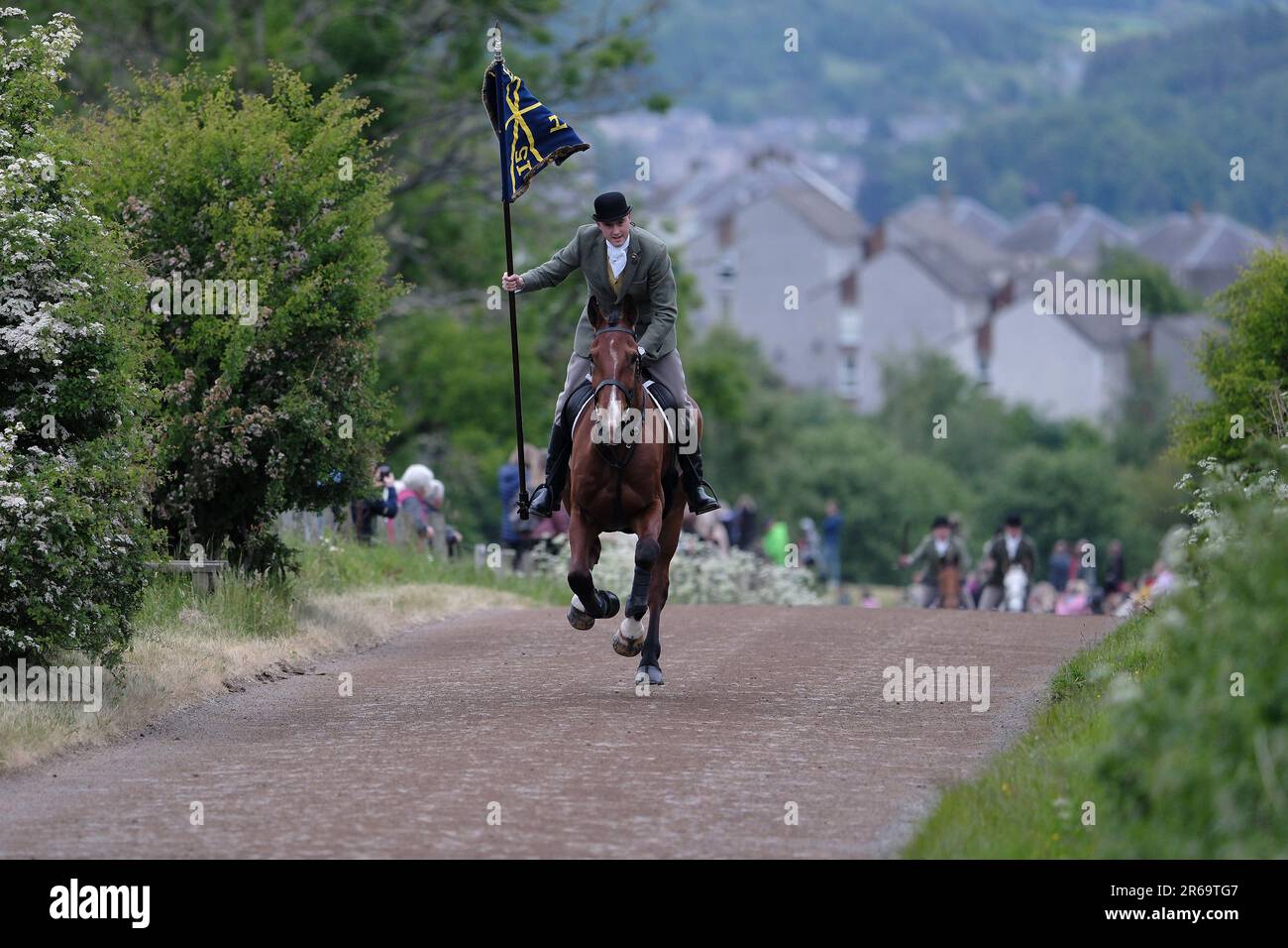 Hawick, UK. 08th June, 2023. Thursday 08 June 2023. Hawick Common