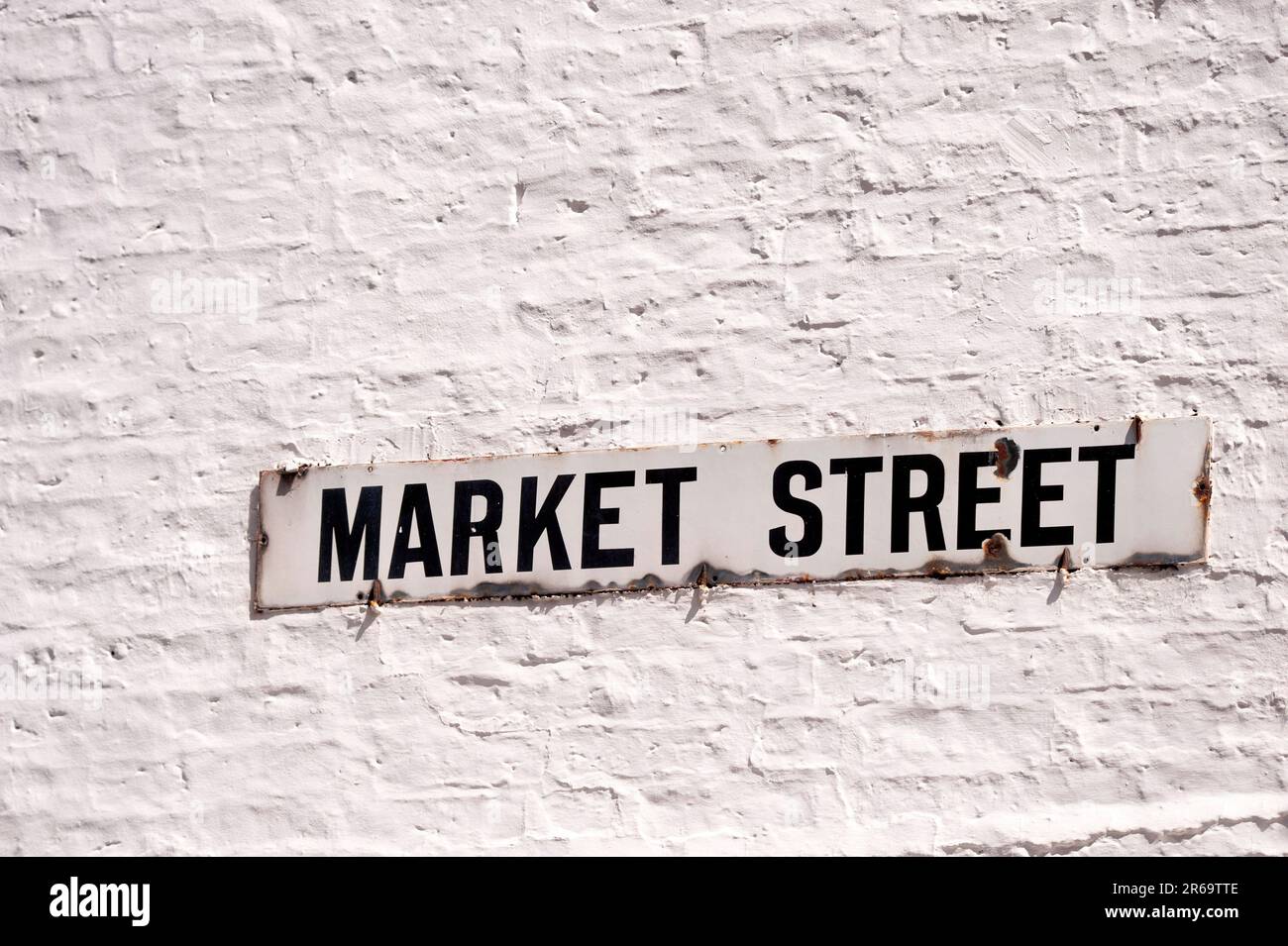 Market Street sign, Hexham, Northumberland Stock Photo Alamy
