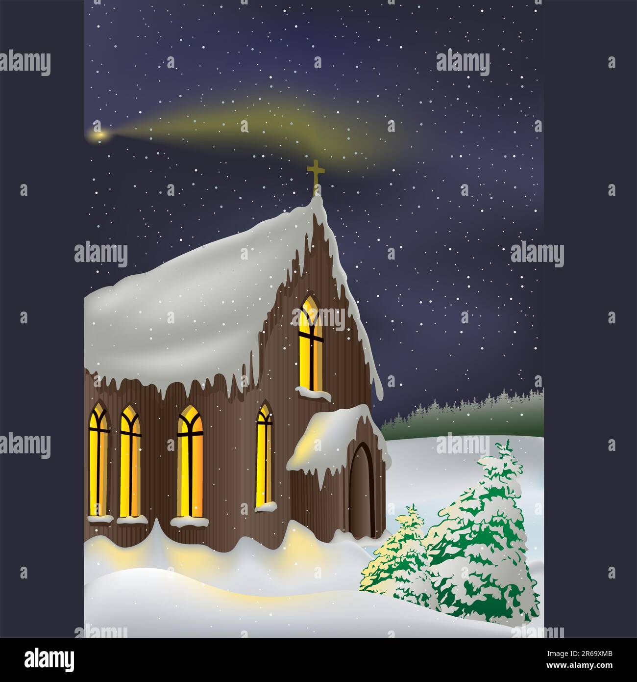 Christmas theme 04 - High detailed vector illustration. Stock Vector