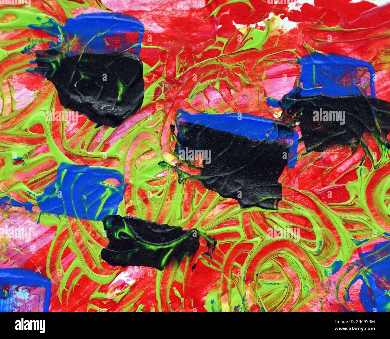 textured colorful abstract oil painting background Stock Photo - Alamy