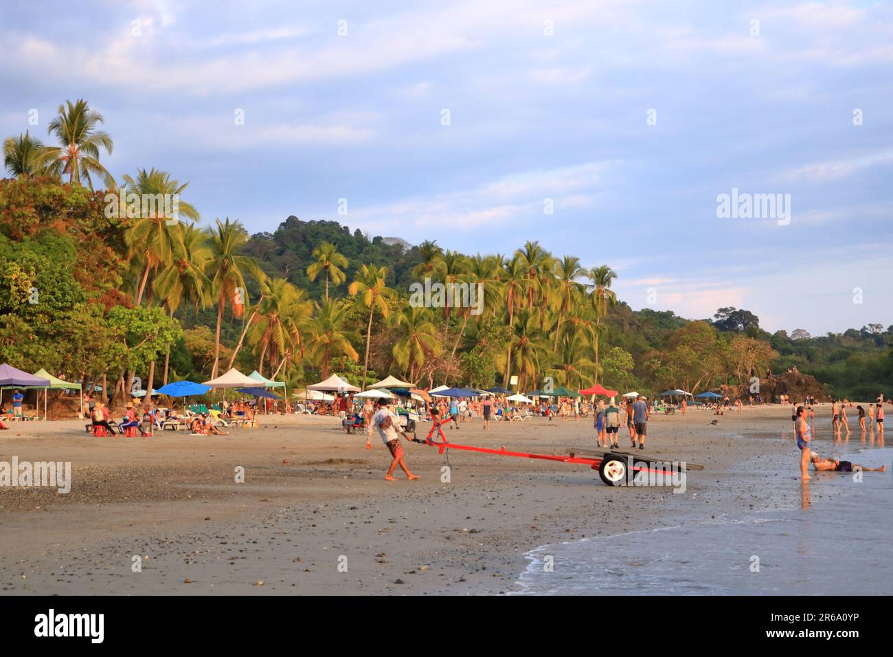 March 4 2023 Manuel Antonio, Quepos in Costa Rica People on a beach