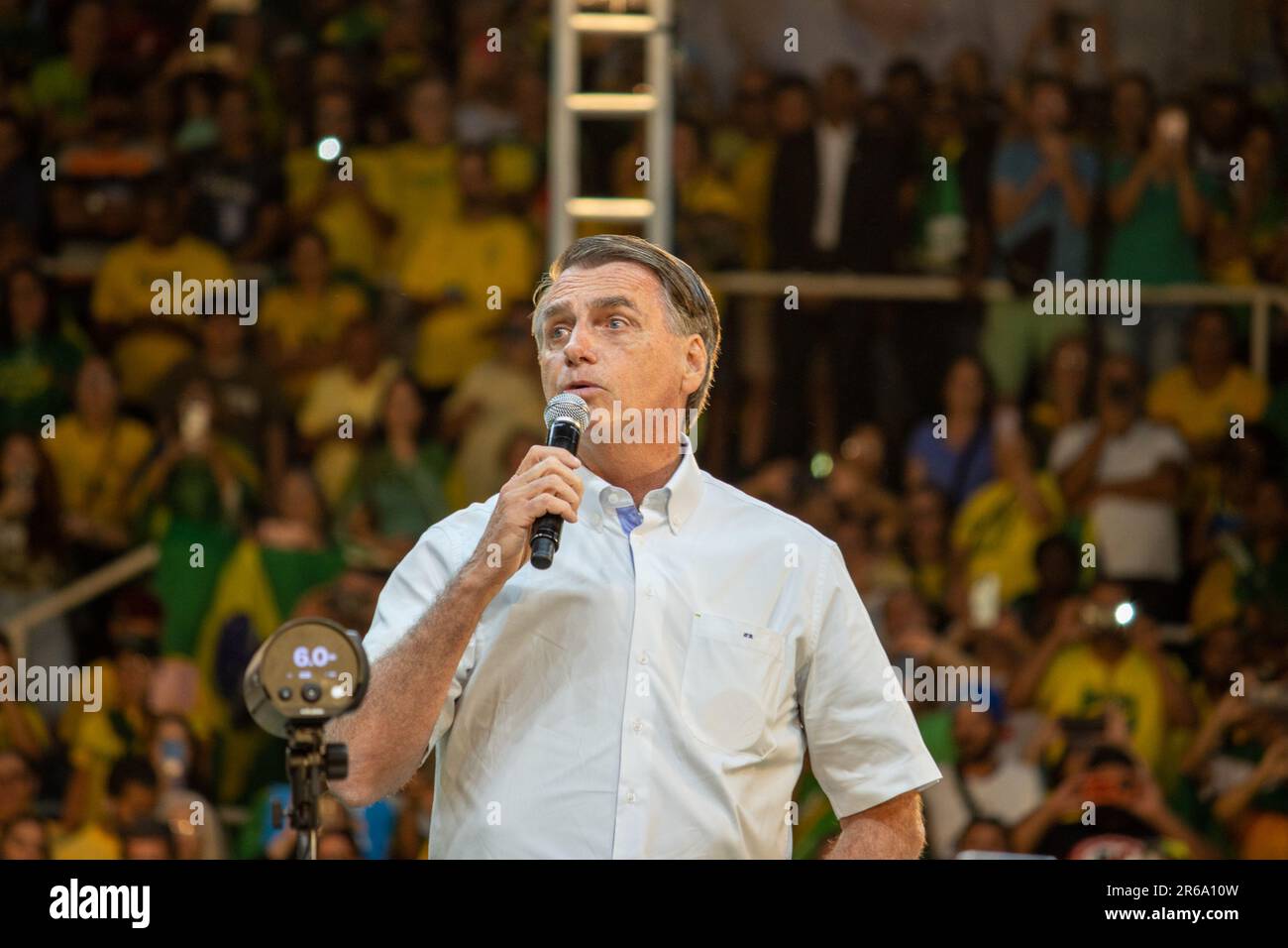 The Brazilian president Jair Bolsonaro officially launched his re ...