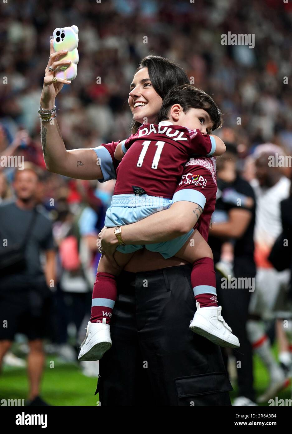 Maria Eduarda Fournier, wife of West Ham United’s Lucas Paqueta