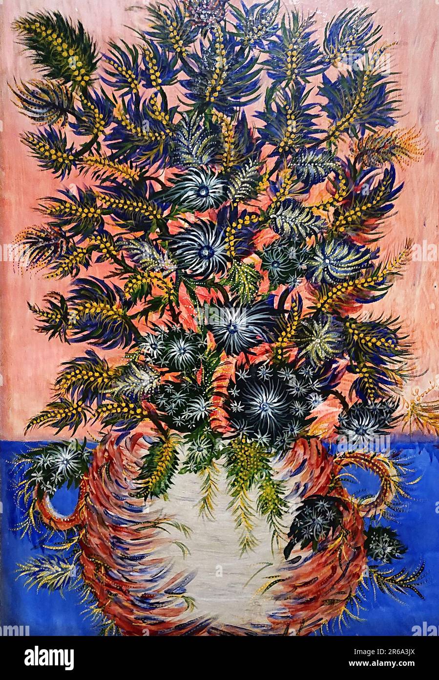 Séraphine de Senlis - Séraphine Louis - Bouquet of Mimosa - c1932 Stock