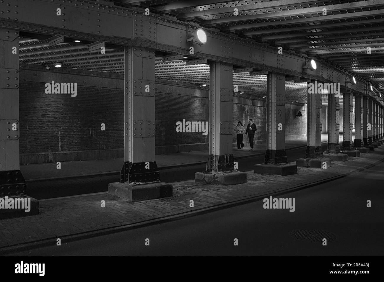 Subway in Amsterdam, capital of the Netherlands, Holland Stock Photo