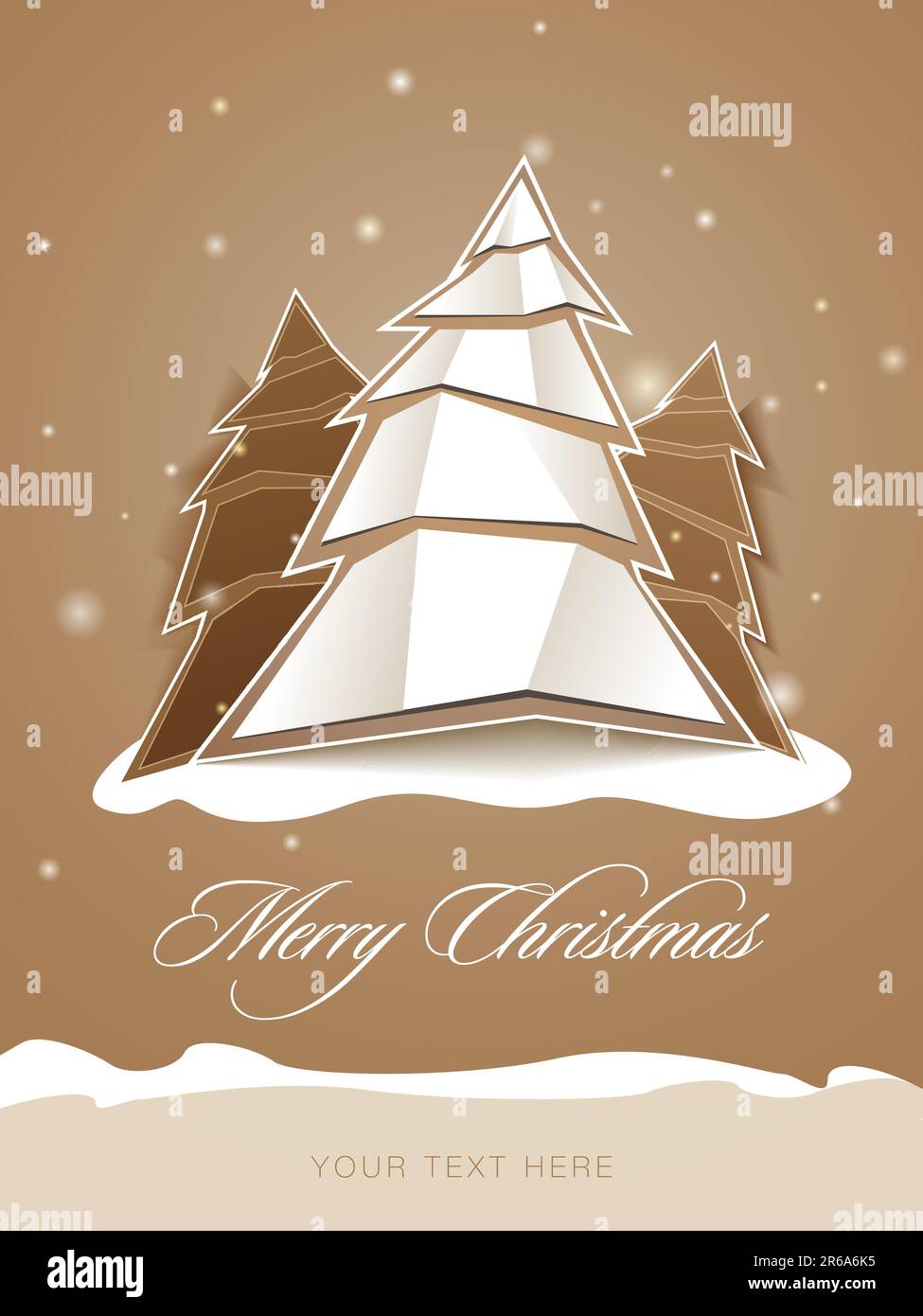 editable EPS 10 vector paper Christmas tree Stock Vector Image & Art ...