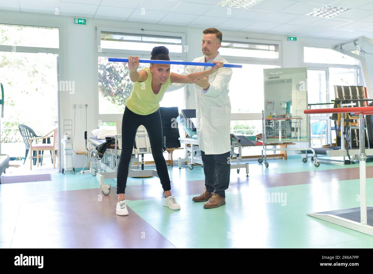 Rehabilitation concept young man doing hi-res stock photography and ...