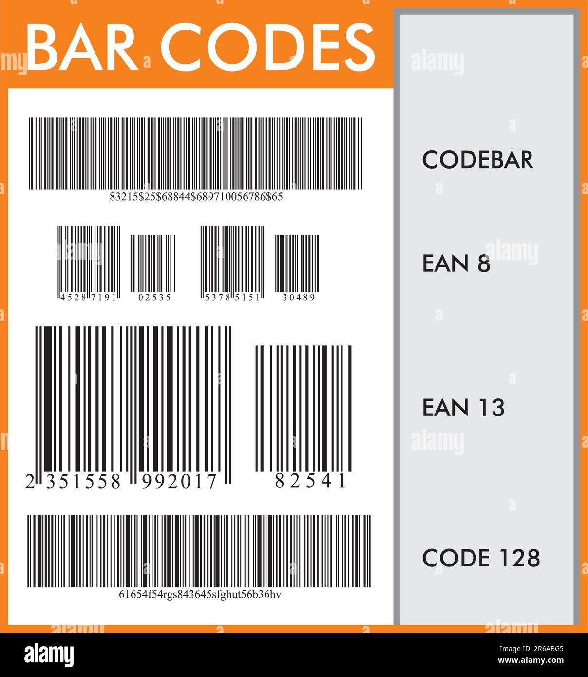 Bar codes graphic Stock Vector