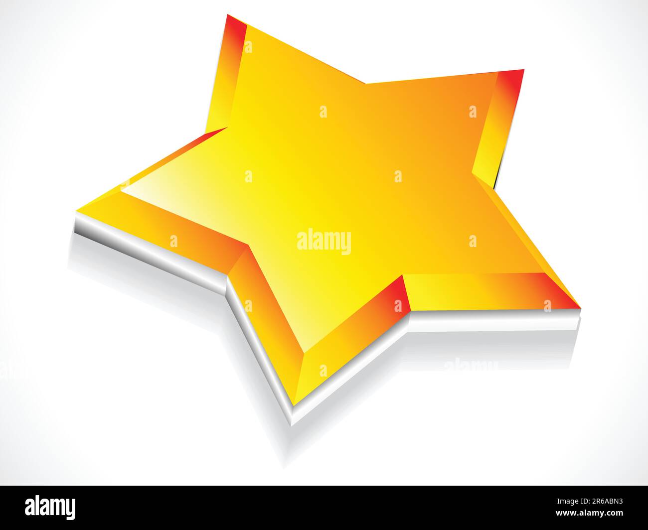 abstract 3d star icon vector illustration Stock Vector