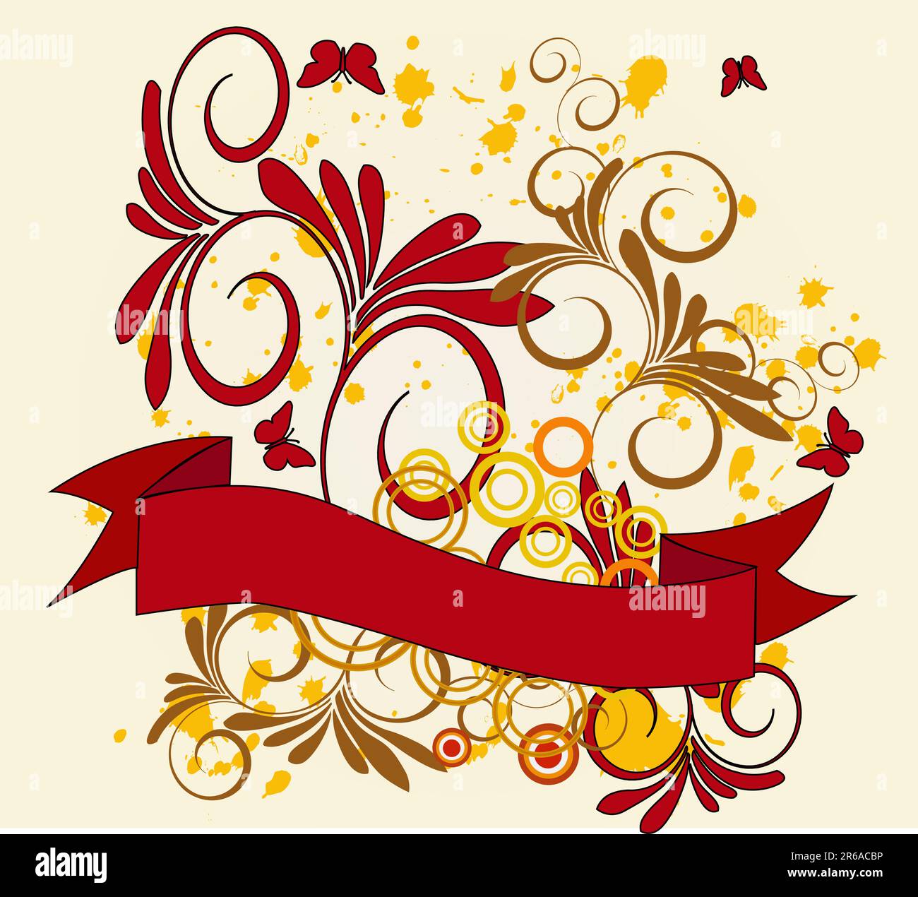 Floral frame - vector Stock Vector Image & Art - Alamy