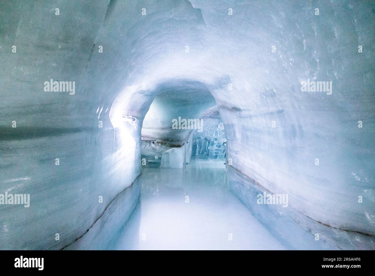 Ice Palace carved into the Aletsch Glacier at the top of Jungfraujoch