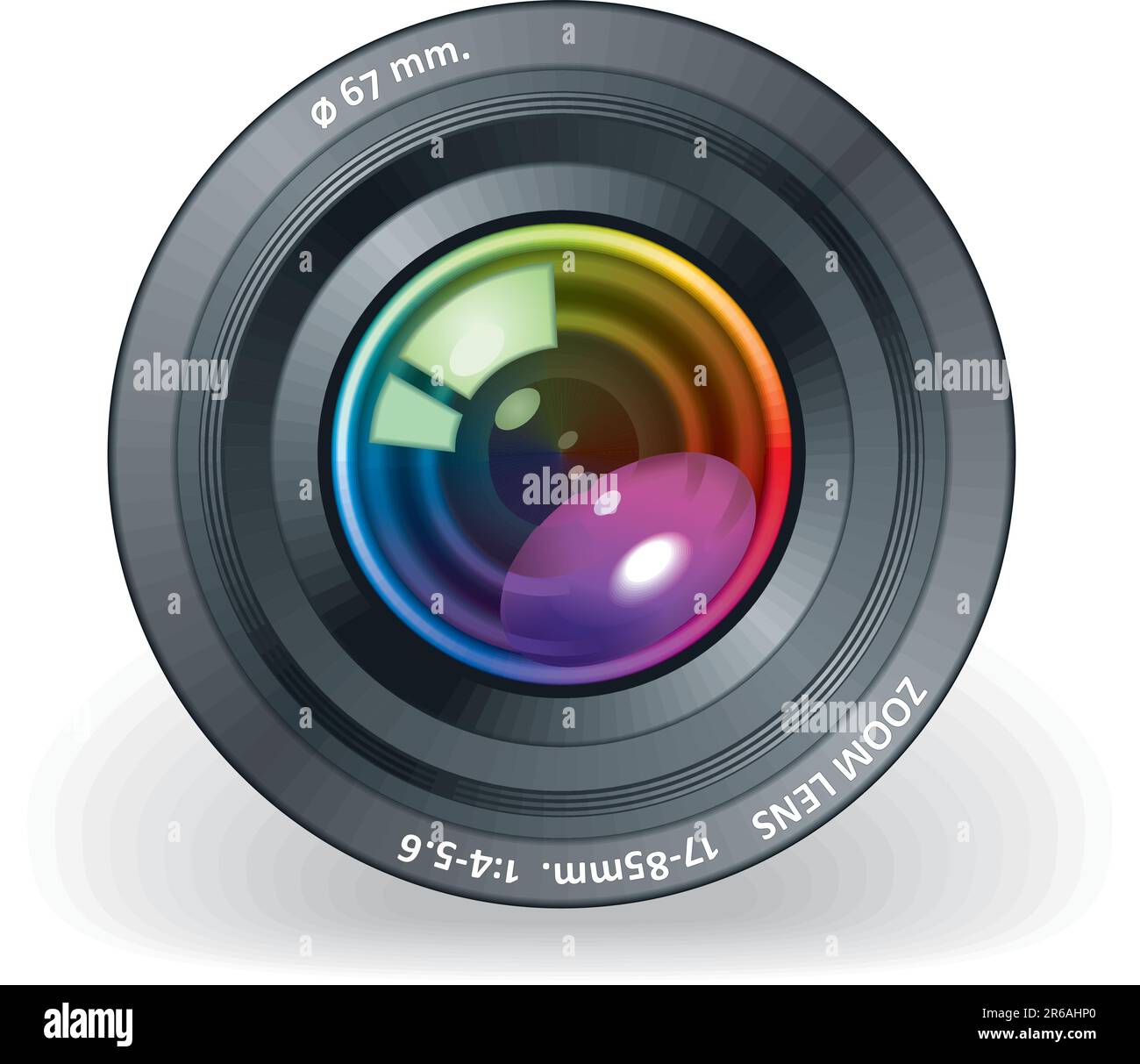Camera objective vector Stock Vector Image & Art - Alamy