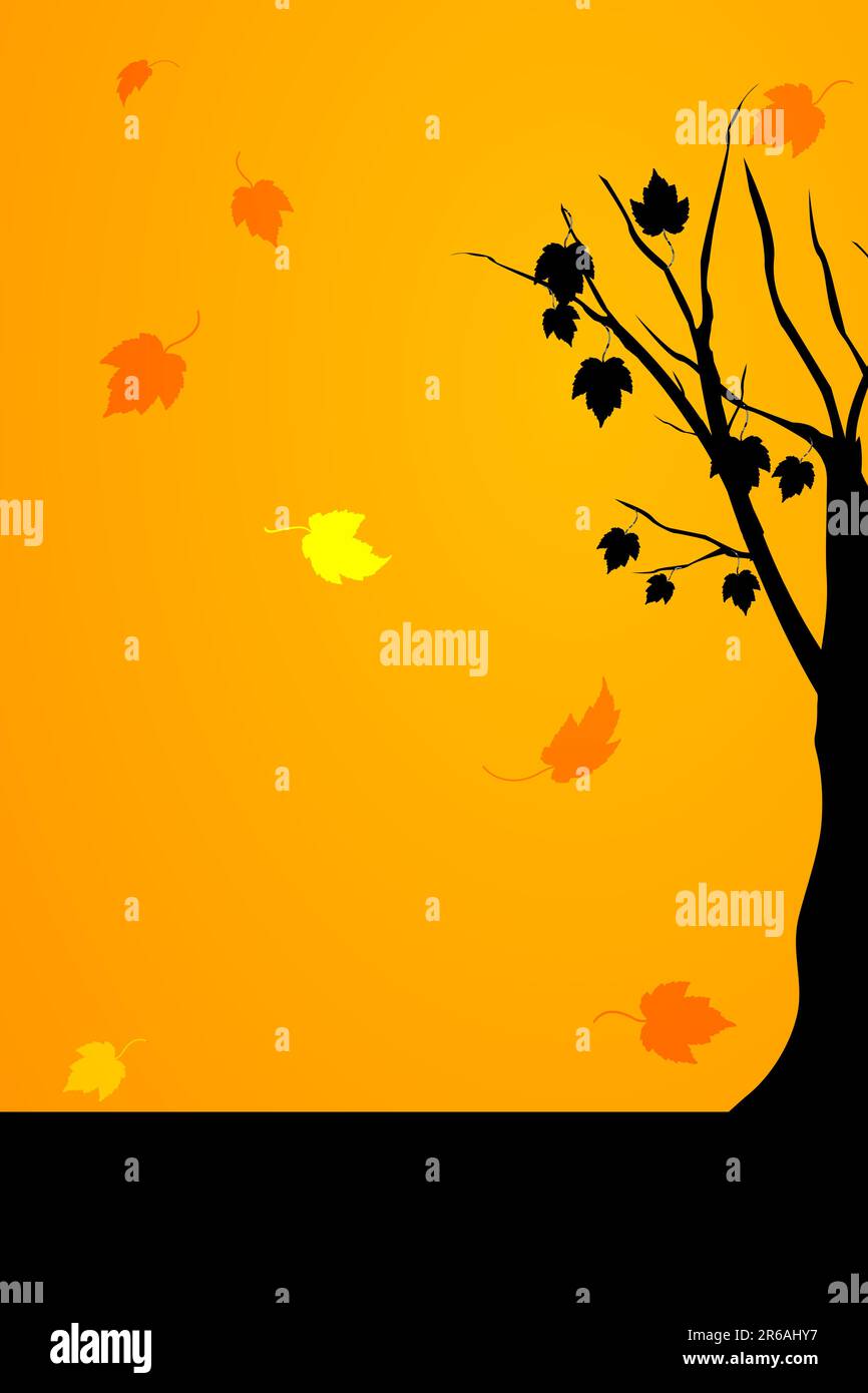 illustration of autumn card Stock Vector Image & Art - Alamy