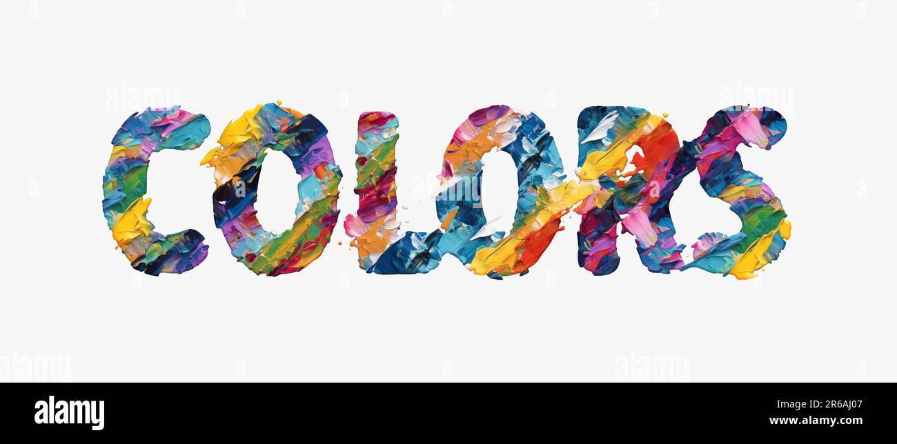colors-word-made-of-multicolored-brush-strokes-uppercase-letters-3d