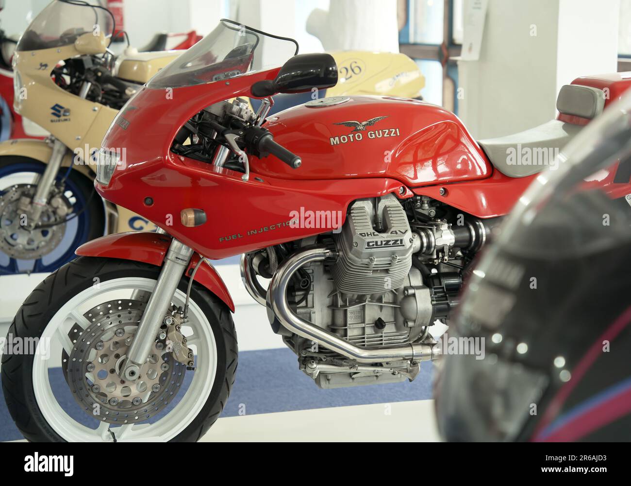 Red moto guzzi hi-res stock photography and images - Alamy