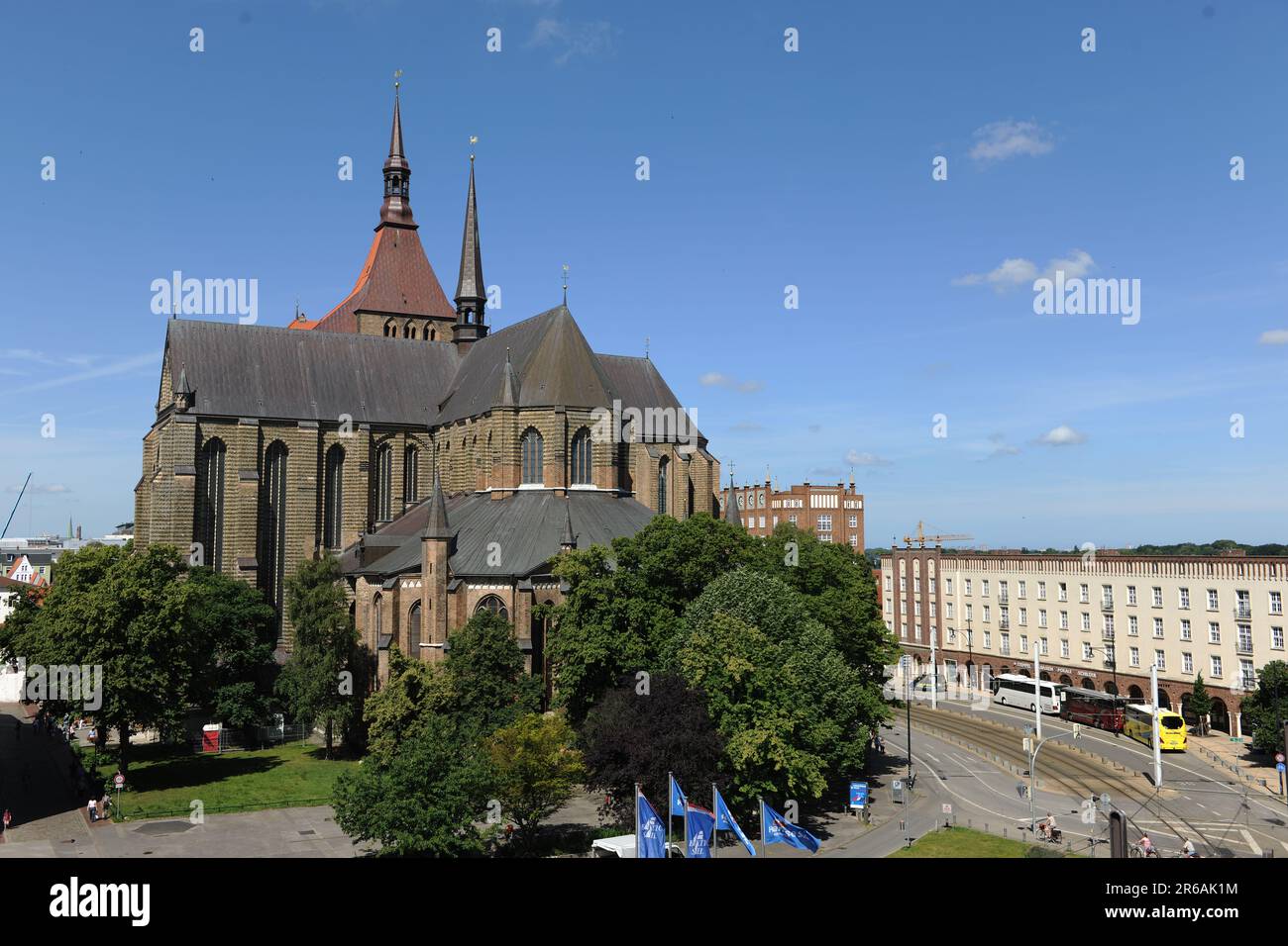 St. Mary´s church, Rostock, Germany Stock Photo - Alamy
