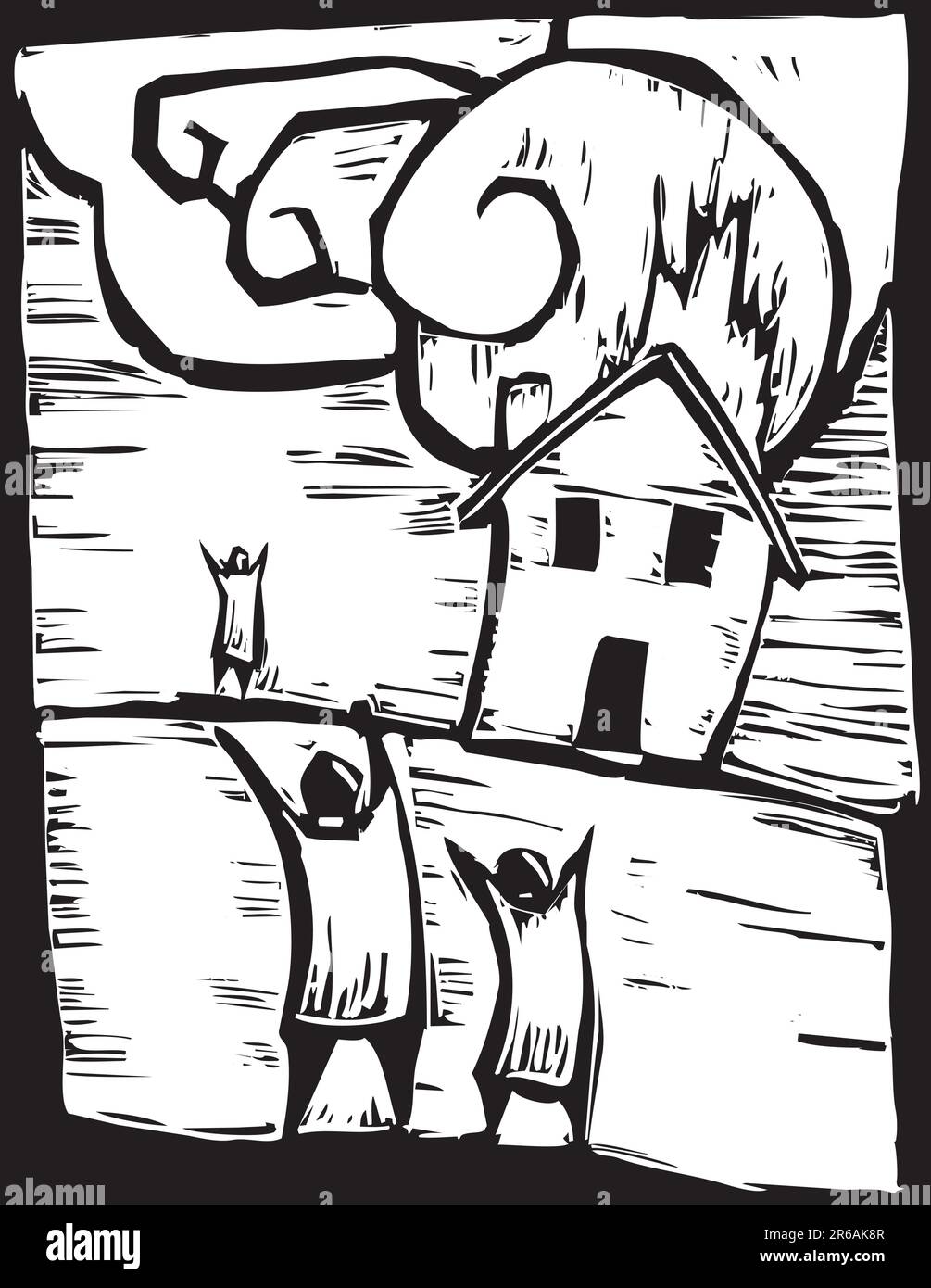 Burning down the house Black and White Stock Photos & Images Alamy